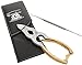 CANDURE® - Gold Nail Clippers Cantilever 15cm Curved Blade For Thick Toenails, Suitable for Finger Nails & Toe Nails + Pouch Solid Stainless Steel.