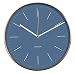 Produktbild Karlsson Wanduhr Minimal Jeansblau m. Rahmen Kupferfarben, Metall, Blue, 5x27.5x27.5 cm