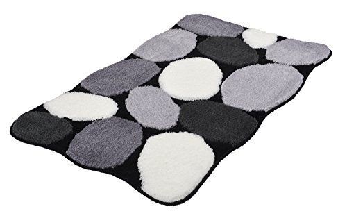 Kleine Wolke 8972926360 Badteppich Stone , 60 x 100 cm, schwarz - 2