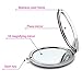 Anself Portable Mini Cosmetic Mirror Makeup Mirror Double Sides Mirror