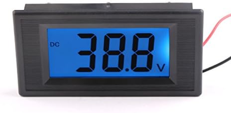 DEOK DC 9V/ 12V/ 24V Digital Voltmeter Battery Car Voltage Tester Gauges Panel Meter LCD Display 2-wire Semi-closed (DC18-80V)