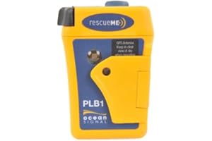 OSAT Balise de localisation personnelle Ocean Signal PLB1 | Technologie GPS | Signal de détresse 406 MHz | Compact et léger | Etanche | Programmé pour Une immatriculation française