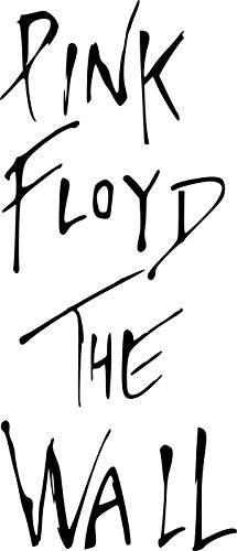 Broomsticker Pink Floyd - la Pared - Grande - Vinilo Adhesivo Decorativo para Pared, Negro, Medium: 40cm x 90cm / 16