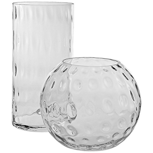 Vase, XXL Deko Blumenvase „FAMOUS BUBBLE“ Ø30cm, H=25cm, hochwertiges Glas, moderner zeitloser Style (GERMAN CRYSTAL powered by CRISTALICA) - 6
