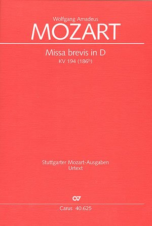 Mozart Missa Brevis In D Kv 194 Partition Pdf Kindle - 