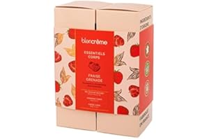 BLANCREME Blancrème - Coffret Cadeau Soins du Corps 100% naturel Fraise Grenade : Gel douche, Gommage & Crème corps fondante