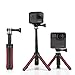 Produktbild AuyKoo Mini Ausziehbar Pole, Shorty Verlängerung Selfie Stick und Handheld Einbeinstativ Teleskop Stativ, 3 in 1 Multifunktions-Grip für GoPro Fusion Hero Sport Kameras Rot