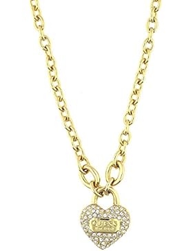 Guess Damen-Kette mit Anhänger Messing teilvergoldet Zirkonia gold - UBN21581