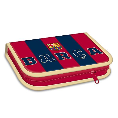 Preisvergleich Produktbild FC Barcelona Schuletui gefülltes Federmäppchen Barca Federmappe