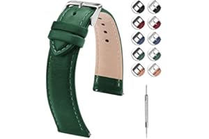 Fullmosa Axus - Correa de repuesto para reloj de pulsera, 12 colores, con cierre de metal de acero inoxidable para hombre y mujer, 18 mm, 20 mm, 22 mm, 24 mm