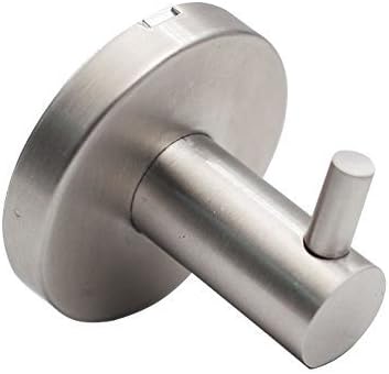 QT Home Decor Modern Single Coat Hook - Perfect for Towels/Robes/Clothes for Bathroom, Kitchen, Garage - Easy to install and made of solid 304 Stainless Steel, Water and rustproof