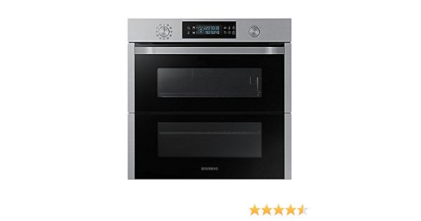 Samsung NV75N5671BSEF - Forno pirolisi in acciaio inox multifunzione -  Calore girevole o pulsata - 45 litri - Porta fredda (4 vetri) - Doppia  cavità - Classe energetica A+ : Amazon.it: Grandi elettrodomestici