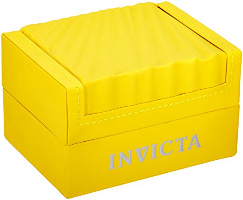 Invicta Men's Quartz Watch with Orange Dial Chronograph Display and Silver Stainless Steel Bracelet 21568