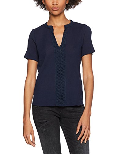 Vero Moda Vmmary S/s Midi Top DNM A Débardeur, Bleu (Navy Blazer), 36 (Taille Fabricant: Small) Femme