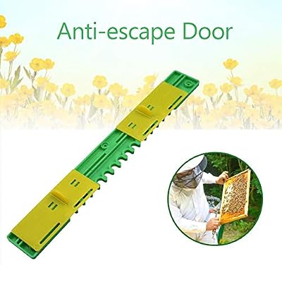 Seasaleshop Porte Ruche, D'entrée Porte Anti-évasion Porte d'apiculture d'outils, Glissière en Plastique Porte de Nid d'abeille Abeille Anti-Coureur