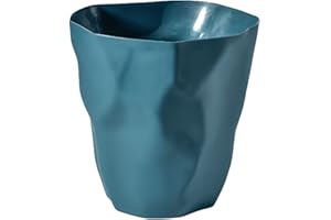 Ailler Pattumiera da ufficio/cestino per la carta/Pattumiera da camera da letto, Pattumiera per la spazzatura in plastica Ufficio Camera Irregolare Ecologica, per l'Ufficio, Camera (Blu Marine)