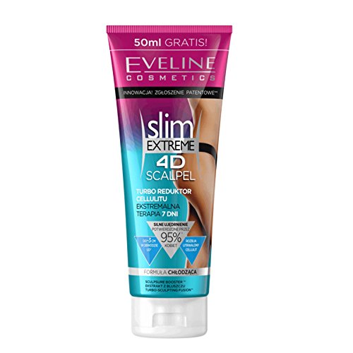 Eveline Slim Extreme 4D Scalpel Turbo Cellulite Reducer Cooling Formula 250ml