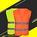 Produktbild Warnweste Radfahren Motorrad Kleidung Sicherheit Herren Weste Komfortables Leichte Reflektor Streifen Hi-Vis Jacke Mit Grau für sanitärem Konstruktion Laufen Streifen