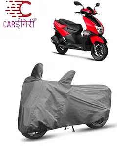 Carigiri Grey Bike Cover for TVS Ntorq(Triple Stitched,Mirror Pockets,UV Resistant,Dustproof)
