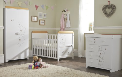 baby cot and wardrobe