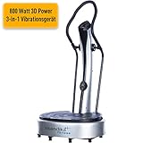 Übungsposter - Individuelles Ausdauertraining, Massage und Krafttraining durch 20 verschiedene oszillierende Level. 60 stufige Vibration einstellbar (horizontal/vertikal)