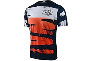 HULG Koszulka kolarska, męska koszulka rowerowa, koszulki rowerowe do oddychającej koszulki rowerowej, męska koszulka rowerowa z krótkim rękawem, koszulka rowerowa do MTB, rower szosowy, multisport,