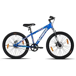 Firefox Bikes Nexus-D, 24T MTB Mountain Bike Disc Brake Zoom Suspension Frame Size: 14 Inches Unisex Bicycle - Rider Height : 4.6 feet to 5.6 feet (Matt Blue Black)