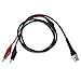 Produktbild LIUYUNE,LA06002 BNC-Stecker auf Dual-Krokodilklemmen Testkabel Linie 1M für Oszillograph Millivoltmeter(Color:SCHWARZ)