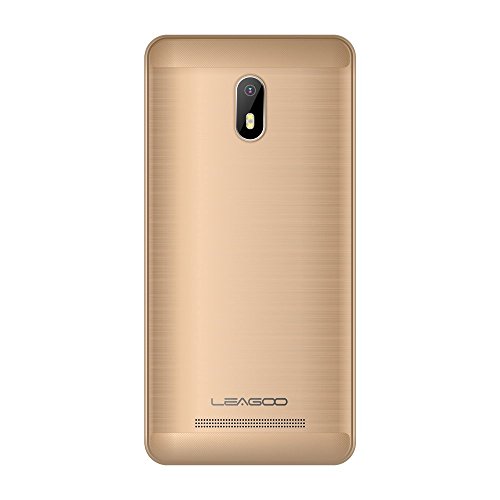 Leagoo Z6 3G Smartphone, GÃ¼nstiges Handy 5 Zoll Display 2M + 5M Kamera, MT6580M Quad Core 1.3 GHz Prozessor, RAM 1GB+ROM 8GB,32GB Erweiterbar, Android 7.0 Mobiltelefon Telefon (Gold)