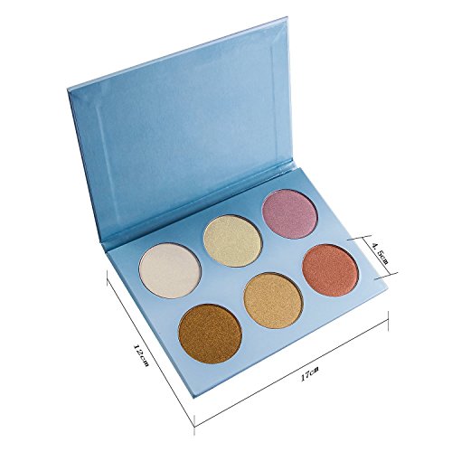 DE’LANCI Highlighter Paletten-Make-up-Set (6 Farben) - 3