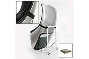 UK WHOLESALE LOWERING THE COST TO YOU UK Wholesale UKW-050AD5 Powder Coated Hardtop Stand With Locking Wheels & Securing Strap White (with FREE Universal Cover Grey) - To Fit All Hardtops