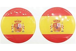 DURABOL Pegatina de Resina Bandera España Redondo 33mm