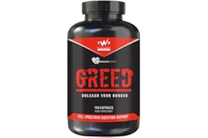TWP Nutrition Platinum Series Greed, Full Spectrum Digestion Support and Appetite Enhancer, 180 Capsules and 60 Servings (Unflavoured)