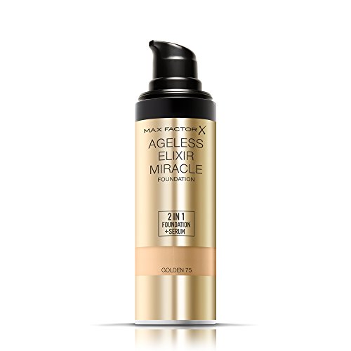 Max Factor Ageless Elixir 2 in 1 Foundation + Serum 75 Golden, 1er Pack (1 x 30 ml) - 2