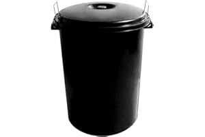 SP BERNER Cubo de basura 100L con asas, ideal para espacios comunitarios, CON tapa incluida -conjunto servido por un único vendedor