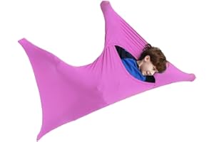 ZYUBOESO Special Supplies Sensory Body Sock Full Body Wrap to Relieve Stress Stretchy Breathable Cozy Sack for Children with Processing Disorderthe (Color : Pink, Size : M/Medium)