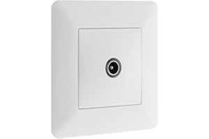 ZENITECH Prise TV Ø9,52mm Blanc - Artezo