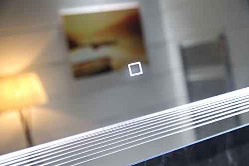 Dr. Fleischmann Design LED-Beleuchtung Badspiegel GS086 Lichtspiegel Wandspiegel mit Touch-Schalter Tageslichtweiß IP44 (80x60cm) - 3