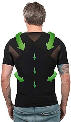 MyPosture Back Posture Corrector T-Shirt for Men - Effective Men's Body Posture Corrector from My Posture for Back Pain Relief & Shoulder Support Brace Posture Trainer
