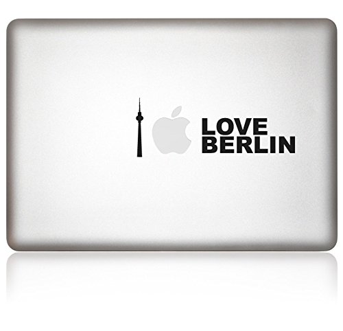 Apfelkleber 'I Love Berlin' Aufkleber für MacBook
