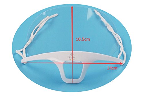 Hygienemaske Mundschutz für Kosmetikstudio Salon Microblading Tattoo Service 1 Stück Farbe weiß, Größe: 14 x 10.5cm Dermal Vital® - 3