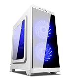 torres atx pequeñas Número de puertos 3.5": 2 UNYKAch Armor C21 Torre Blanco Carcasa de Ordenador - Caja de Ordenador (Torre, PC, SPCC, Micro-ATX, Blanco, 0,5 mm)