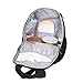 Damai Eco Travel Backpack Nappy Changing Bag with Insulated Bottle Pocket and Changing Pad (Black)