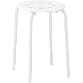 Ikea Marius Tabure, Beyaz (Koltuk &Ccedil;apı: 0,320 M (12 5/8") Genişlik: 0,400 M (15 3/4") Koltuk Y&uuml;ksekliği: 0,450 M (17 3/4")) -