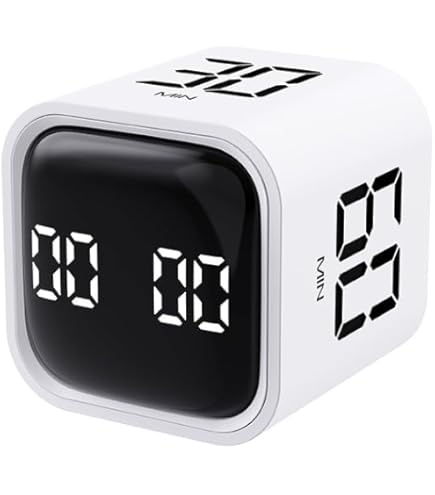Timer Cubo Digitale Farerkass - 5-10-30-60 Min Con Sensore Di Gravità Per Studio E Cucina - Foto 11
