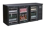  Botella kühltisch, 2002 X 535 x 860 mm, Negro, 537L