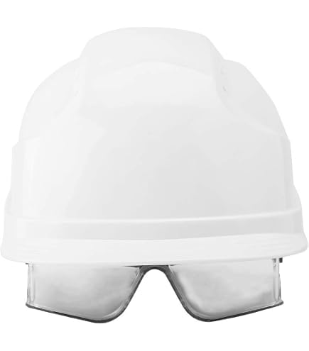 Casque De Sécurité Centurion Spectrum SecurePlus Avec Lunettes Intégrées - Protection Yeux Et Tête - Pour Chantier, Industrie