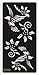 HENNA STENCILS TEMPLATE TATTOO SELF ADHESIVE Set Flower 10 Sheets- single use, suitable for Henna Tattoo Glitter Tattoo and Airbrush Tattoo