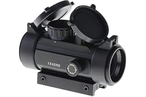 N\C Viseur De Fusil Réflexe 1x40mm Point Rouge Et Vert avec Support De Rail Weaver/Picatinny 11mm/20mm pour la Chasse