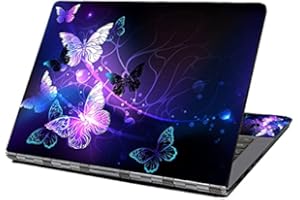 ‎EYSCAR Laptop Skin Aufkleber Aufkleber 13" 13,3" 14" 15" 15,4" 15,6 Zoll Laptop Vinyl Skin Sticker Cover Art Decal Protector Notebook PC (Schmetterling)